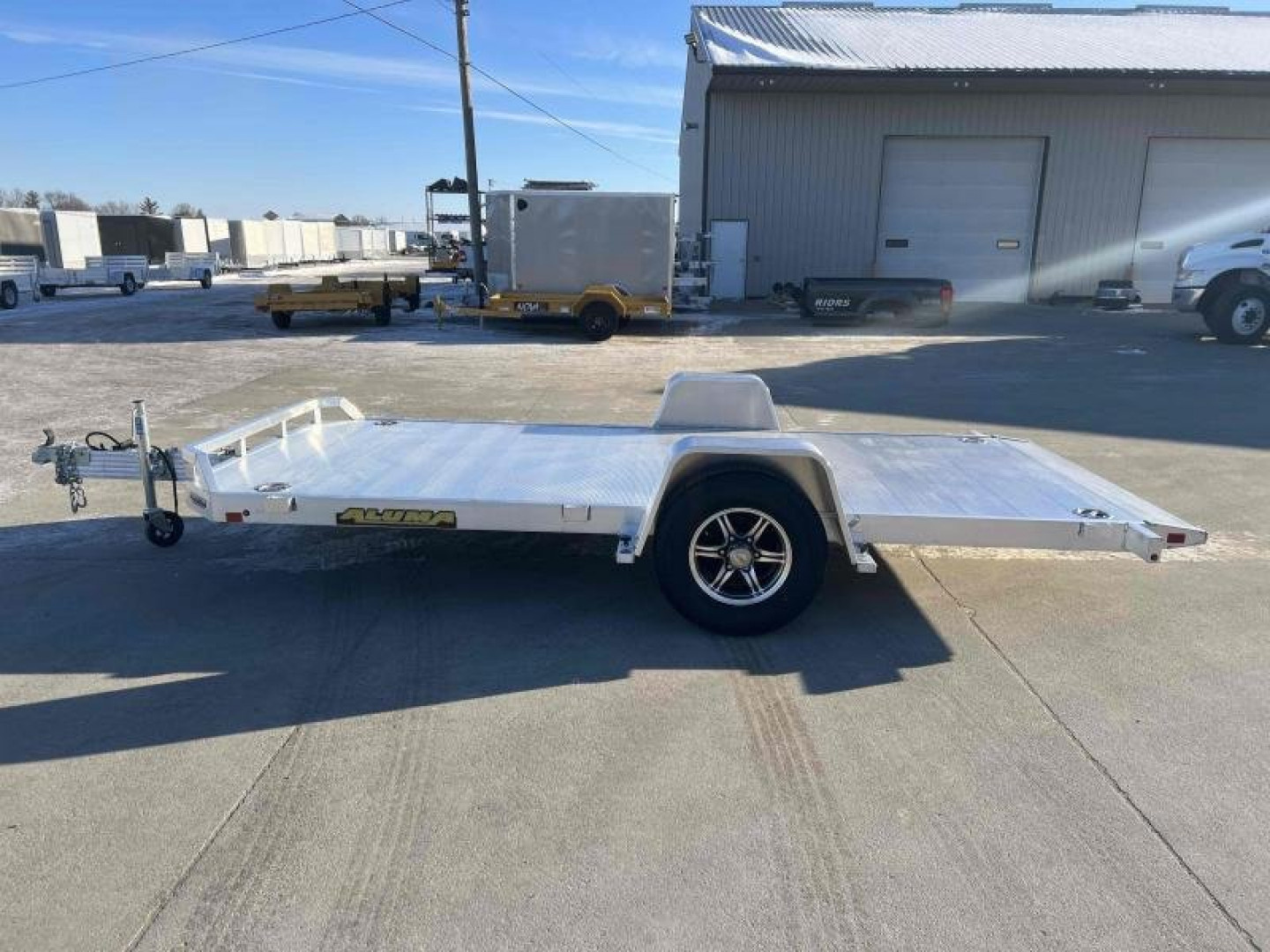 New 2024 Aluma 8214H-TILT-S-EL-RTD Utility Trailer - 153