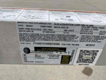 New *2024 Aluma 8612D-S-R-12SL - Snowmobile Trailer - 588