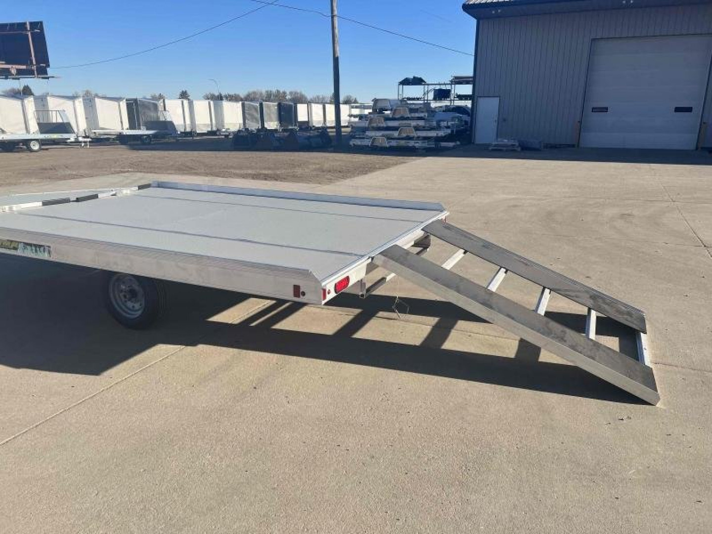 New 2024 Aluma 8612D-S-R-12SL Snowmobile Trailer - 589