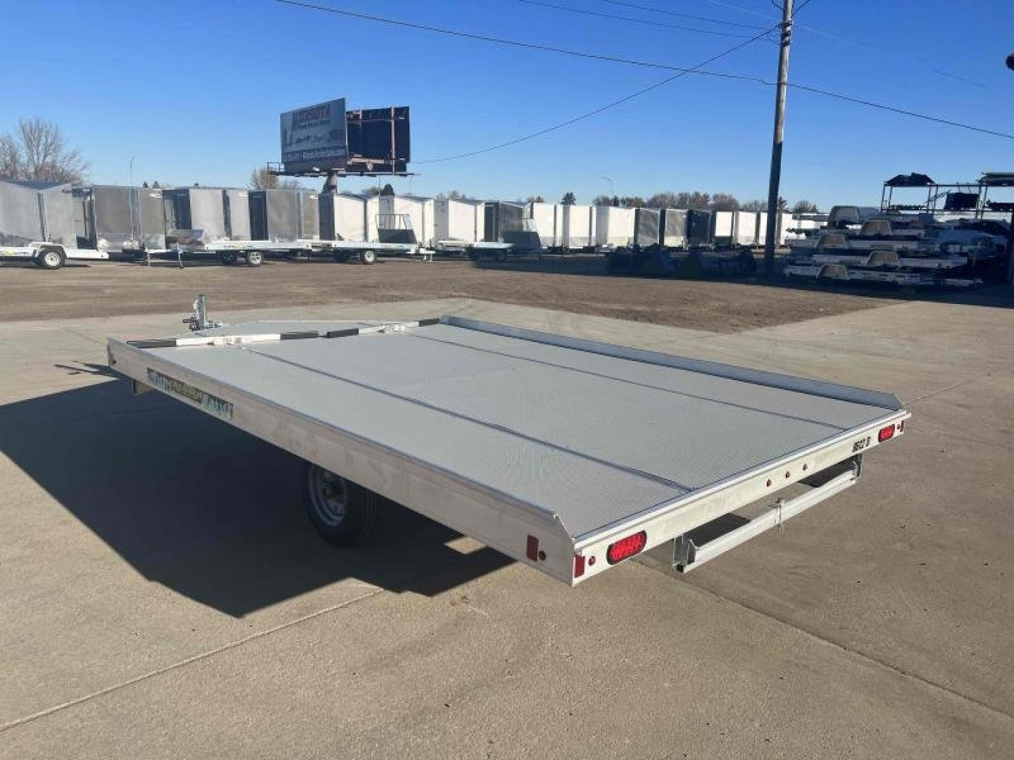 New 2024 Aluma 8612D-S-R-12SL Snowmobile Trailer - 589