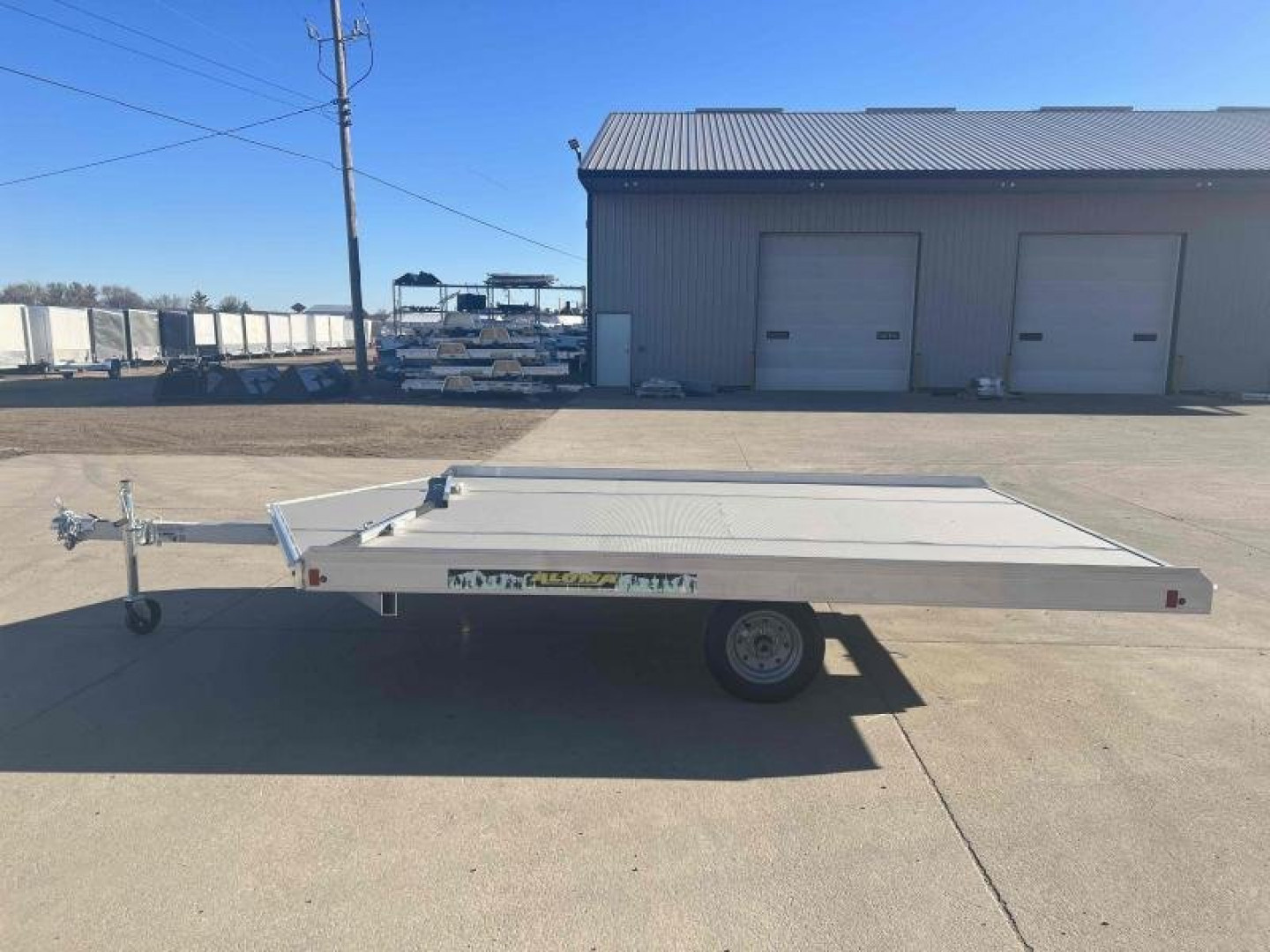 New 2024 Aluma 8612D-S-R-12SL Snowmobile Trailer - 589