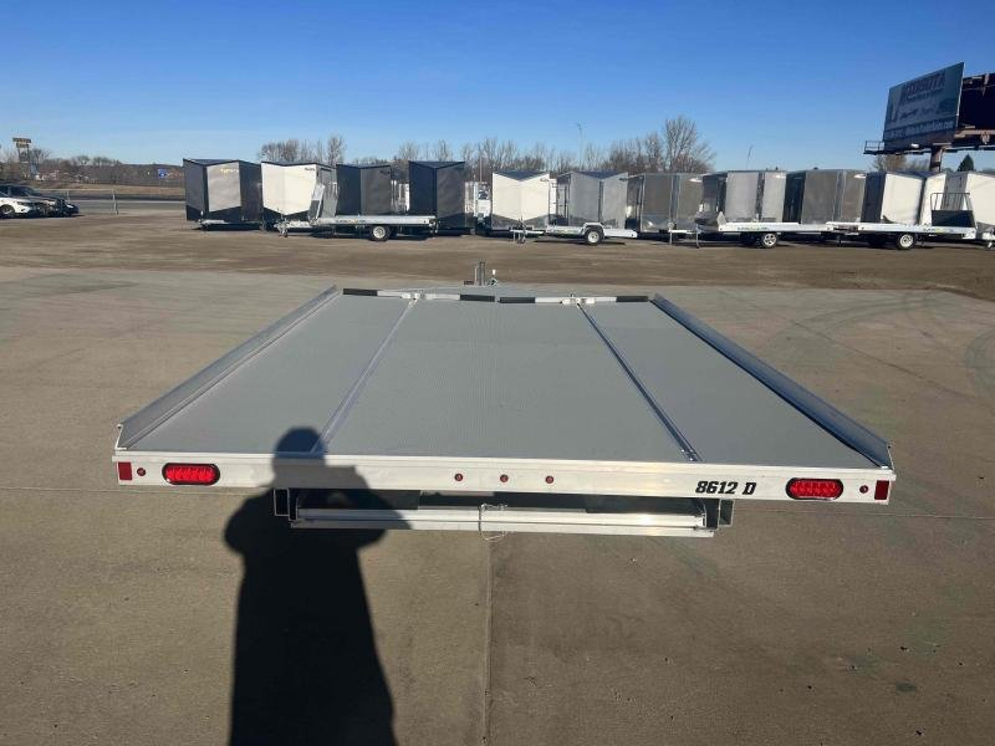 New 2024 Aluma 8612D-S-R-12SL Snowmobile Trailer - 589