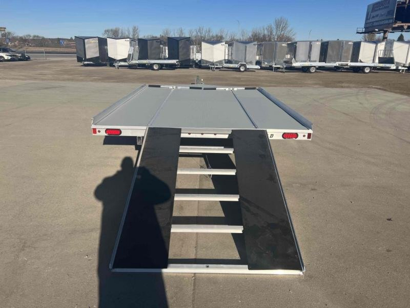 New 2024 Aluma 8612D-S-R-12SL Snowmobile Trailer - 589