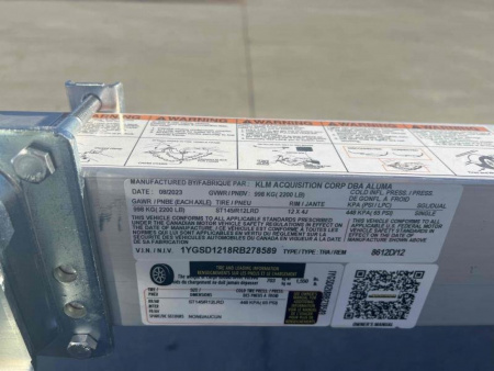 New 2024 Aluma 8612D-S-R-12SL Snowmobile Trailer - 589