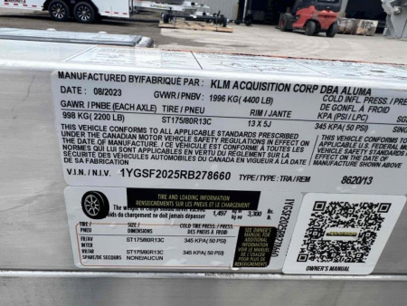 New 2024 Aluma 8620D-TA-EL-R-13A - Snowmobile Trailer - 660