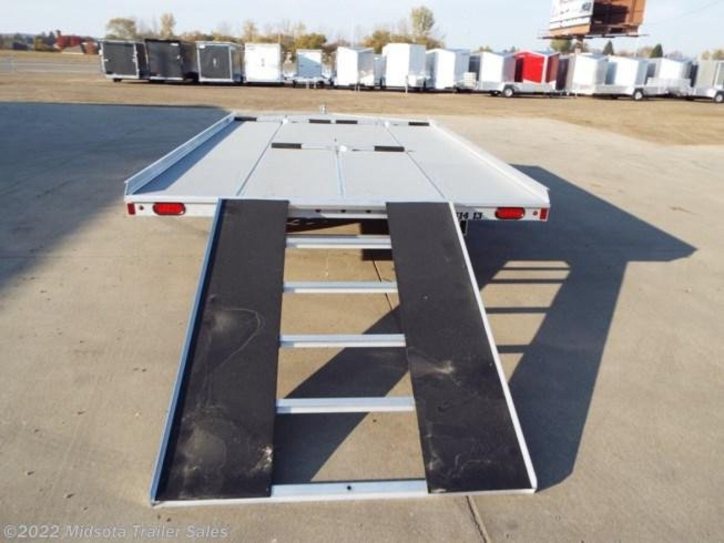 New *2023 Aluma 8614D-TA-R-13L - Snowmobile Trailer - 813