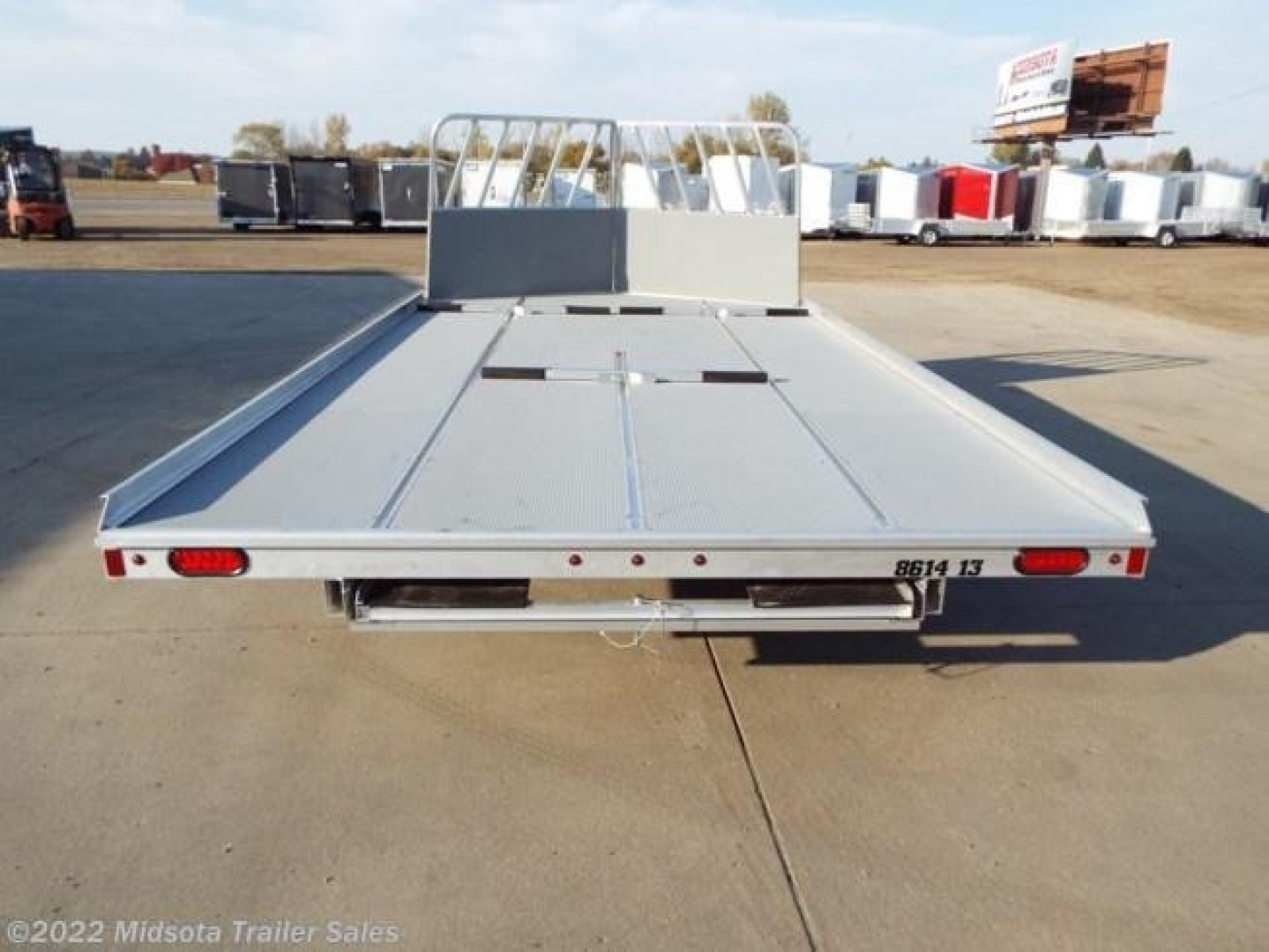 New *2023 Aluma 8614D-TA-R-13L - Snowmobile Trailer - 813