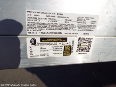 New *2023 Aluma 8614D-TA-R-13L - Snowmobile Trailer - 813