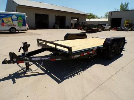 New 2025 Sure-Trac 7 x 16 14K Equipment Tilt Trailer