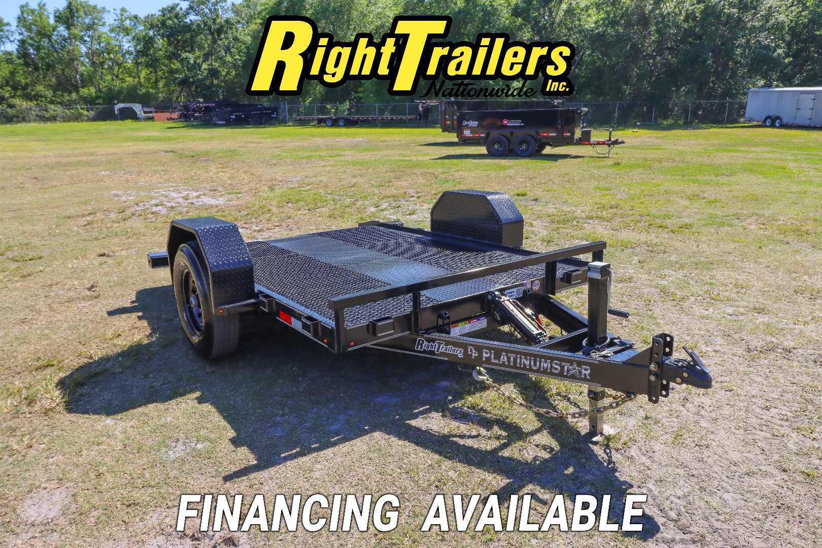 New 2025 6.8X10 DP Platinum Star SCISSOR LIFT Tilt Trailer