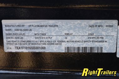 New 2025 6.8X10 DP Platinum Star SCISSOR LIFT Tilt Trailer