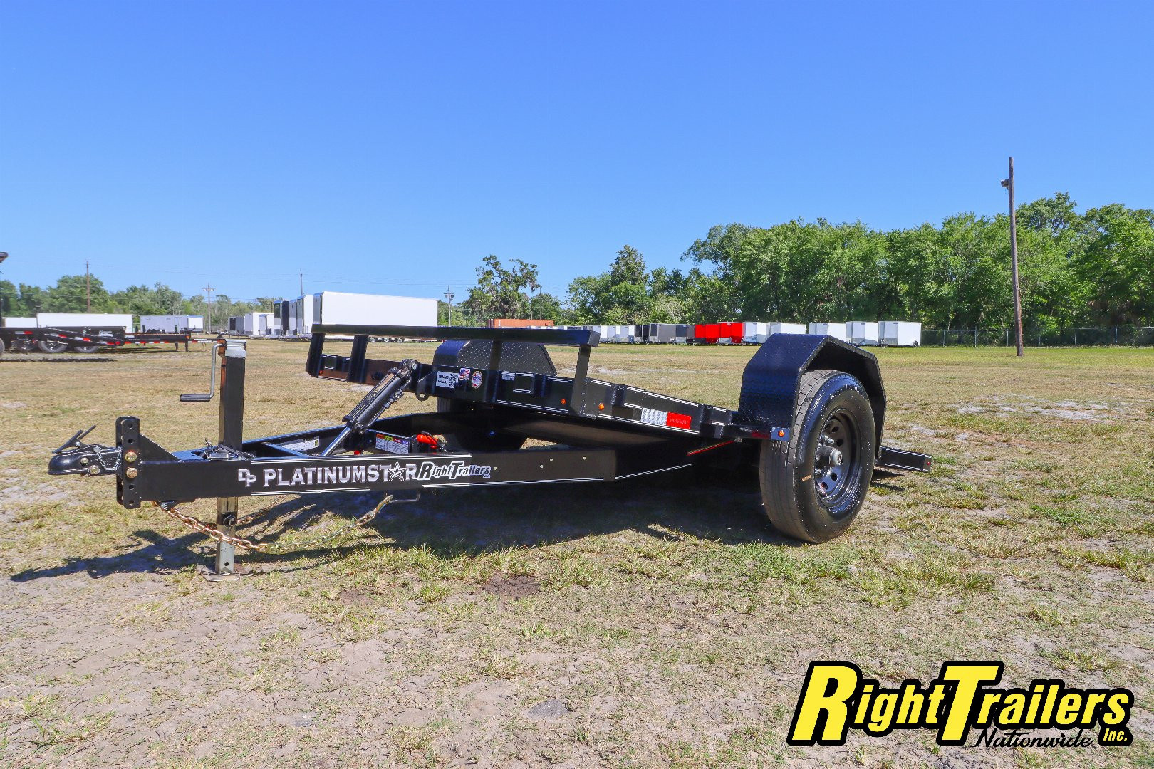 New 2025 6.8X10 DP Platinum Star SCISSOR LIFT Tilt Trailer