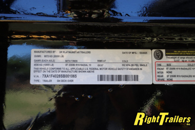 New 2025 8X40 DP Platinum Star Equipment Trailer