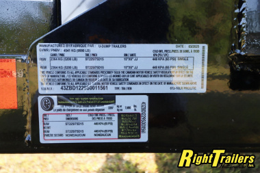 New 2025 6X12 U-Dump Dump Trailer