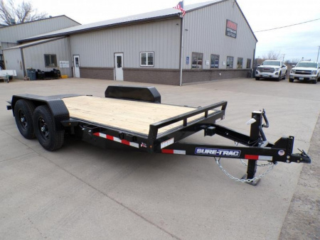 New 2025 Sure-Trac 7X16 14K Equipment Tilt Bed Trailer - 843