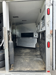 Used 1998 Featherlite Trailers 3H 23' LQ w/ Midtack Horse Trailer