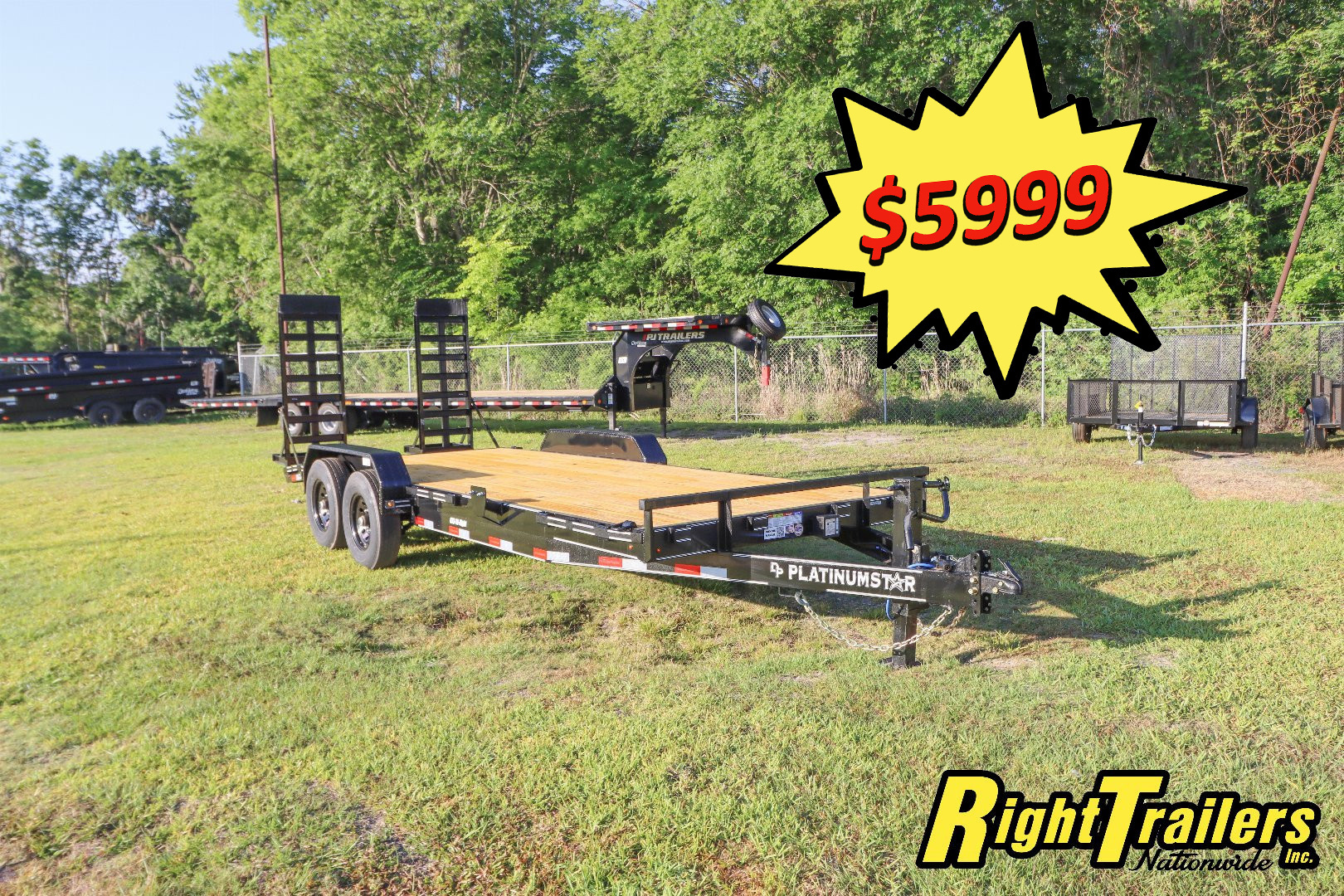 New 2025 7X20 DP Platinum Star Equipment Trailer