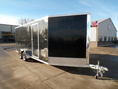 Used 2024 RC ARTEL 7X23 Enclosed Snowmobile Trailer - 993
