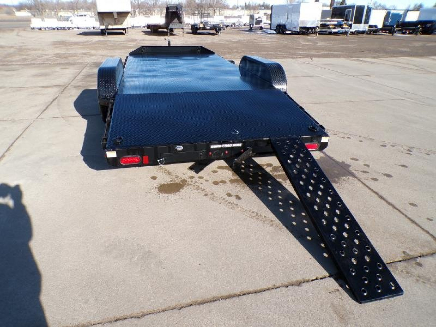 New 2023 Sure-Trac 7X18 STEEL DECK -10k Car Hauler - 891