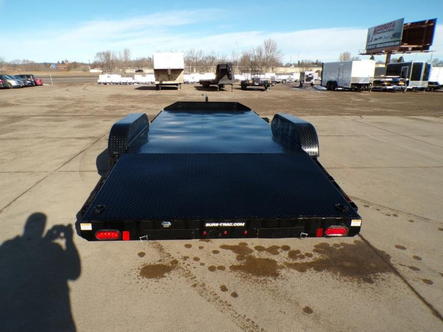 New 2023 Sure-Trac 7X18 STEEL DECK -10k Car Hauler - 891