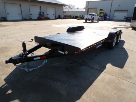 New 2023 Sure-Trac 7X18 STEEL DECK -10k Car Hauler - 891