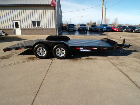 New 2023 Sure-Trac 7X18 STEEL DECK -10k Car Hauler - 891