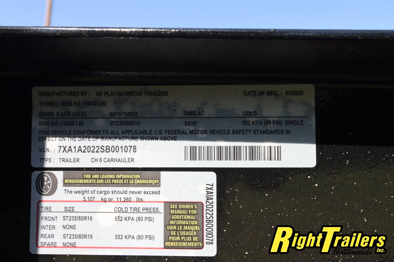 New 2025 8X20 DP Platinum Star BUGGY HAULER