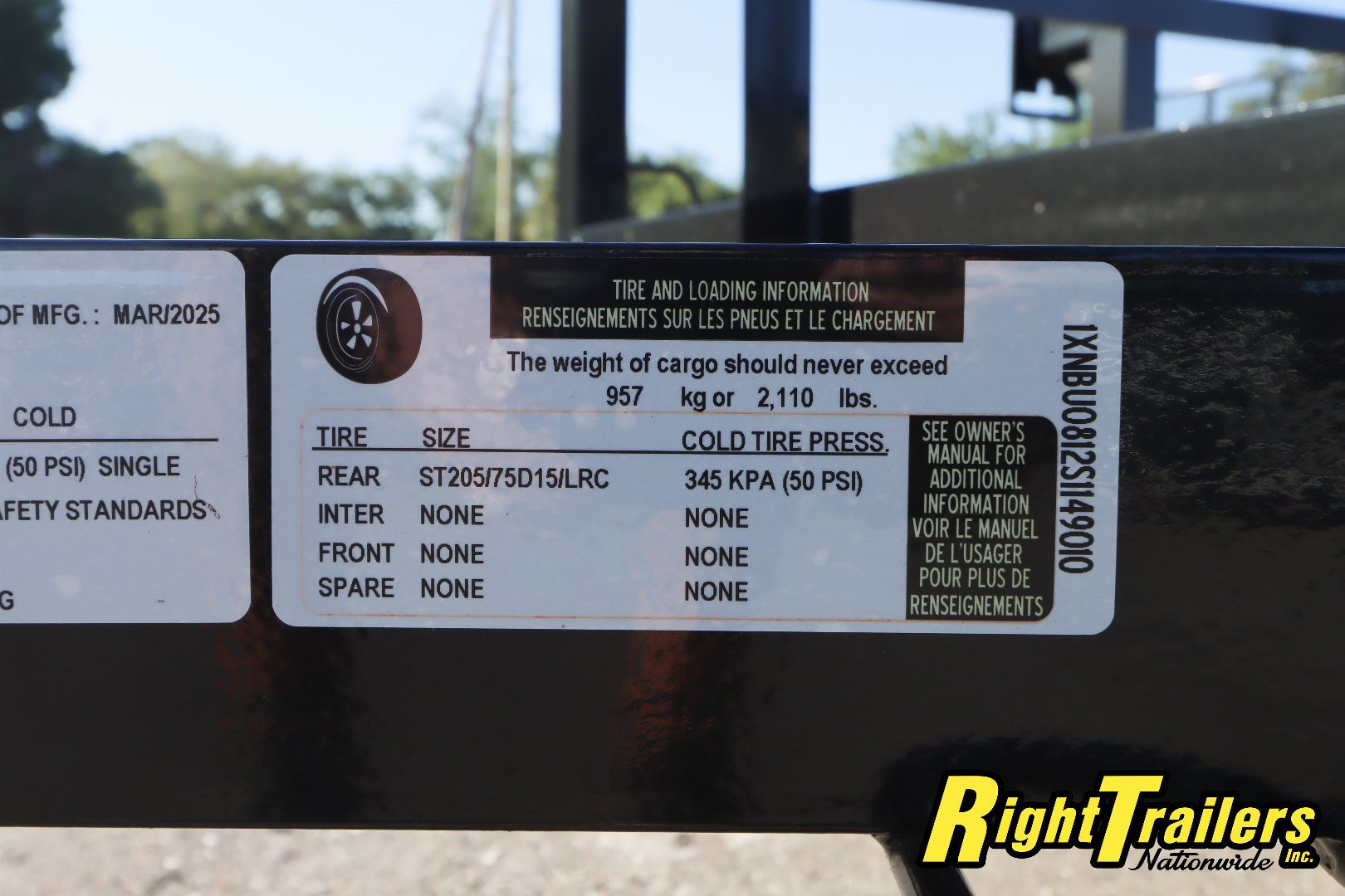 New 2025 5X8 Triple Crown Utility Trailer