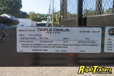 New 2025 5X8 Triple Crown Utility Trailer
