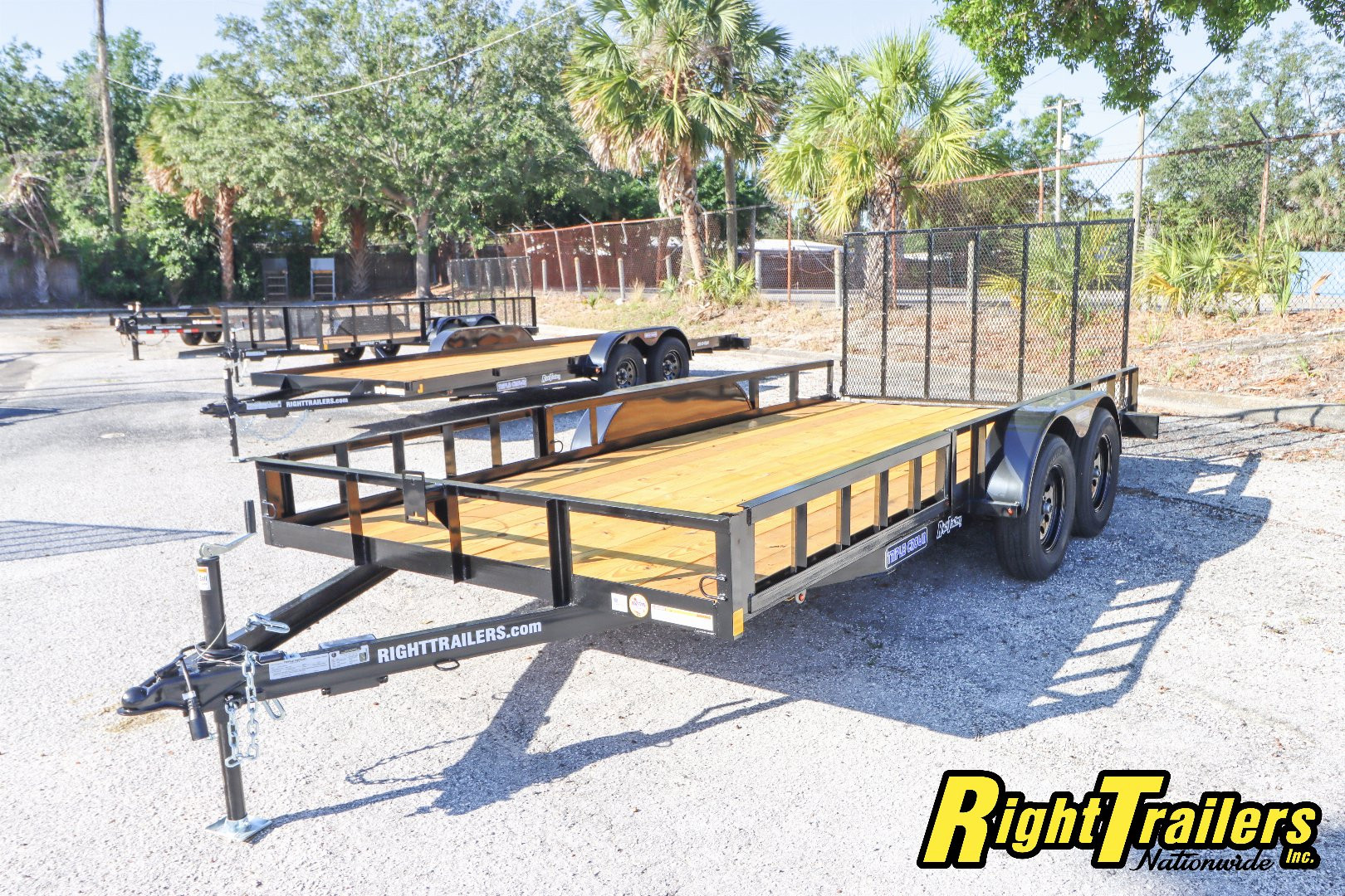 New 2025 7X16 Triple Crown ATV Utility Trailer