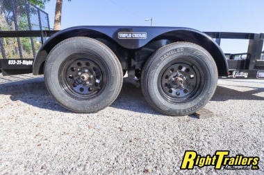 New 2025 7X16 Triple Crown ATV Utility Trailer