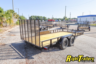 New 2025 7X16 Triple Crown ATV Utility Trailer