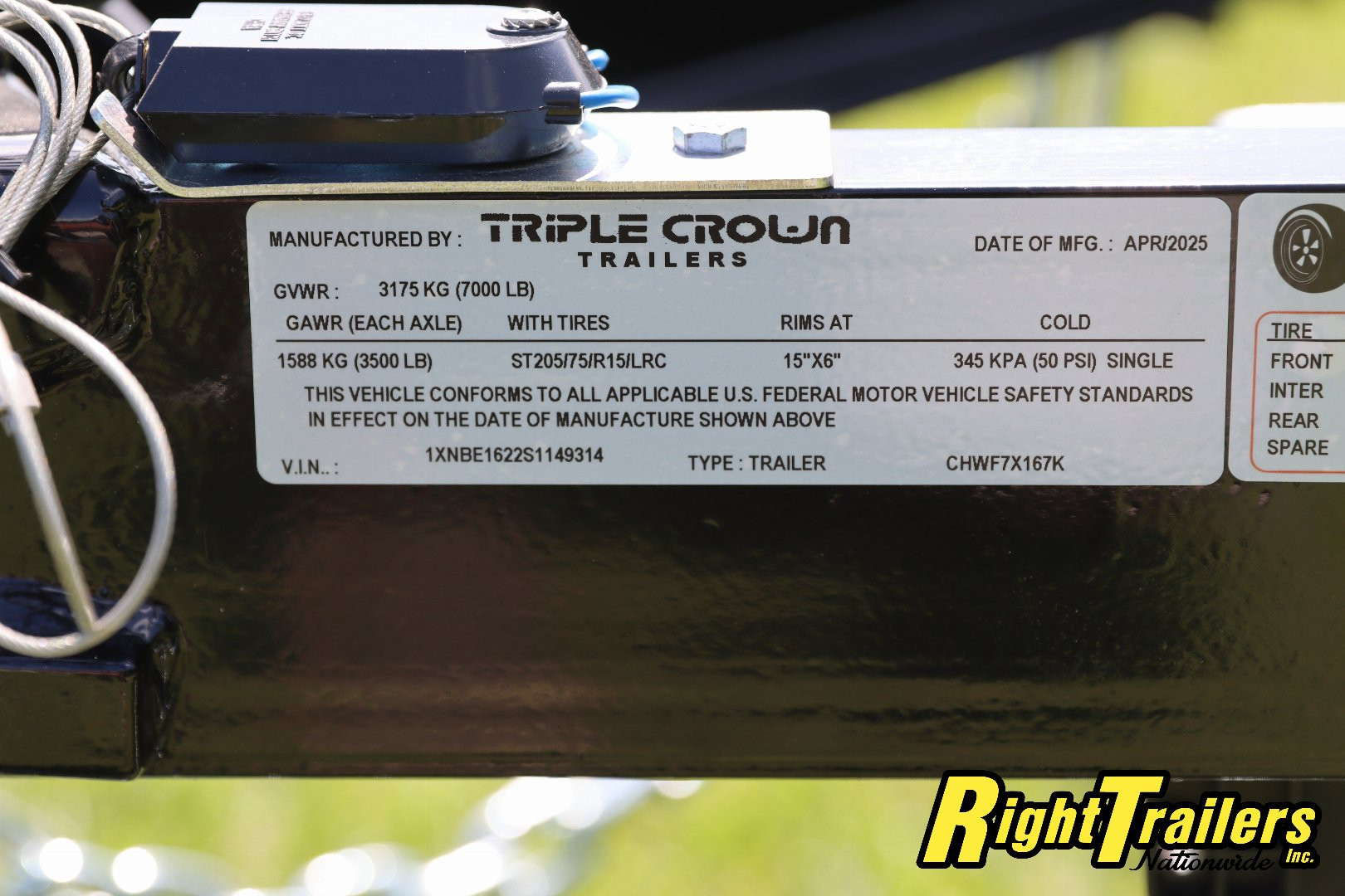 New 7X16 Triple Crown Car Hauler