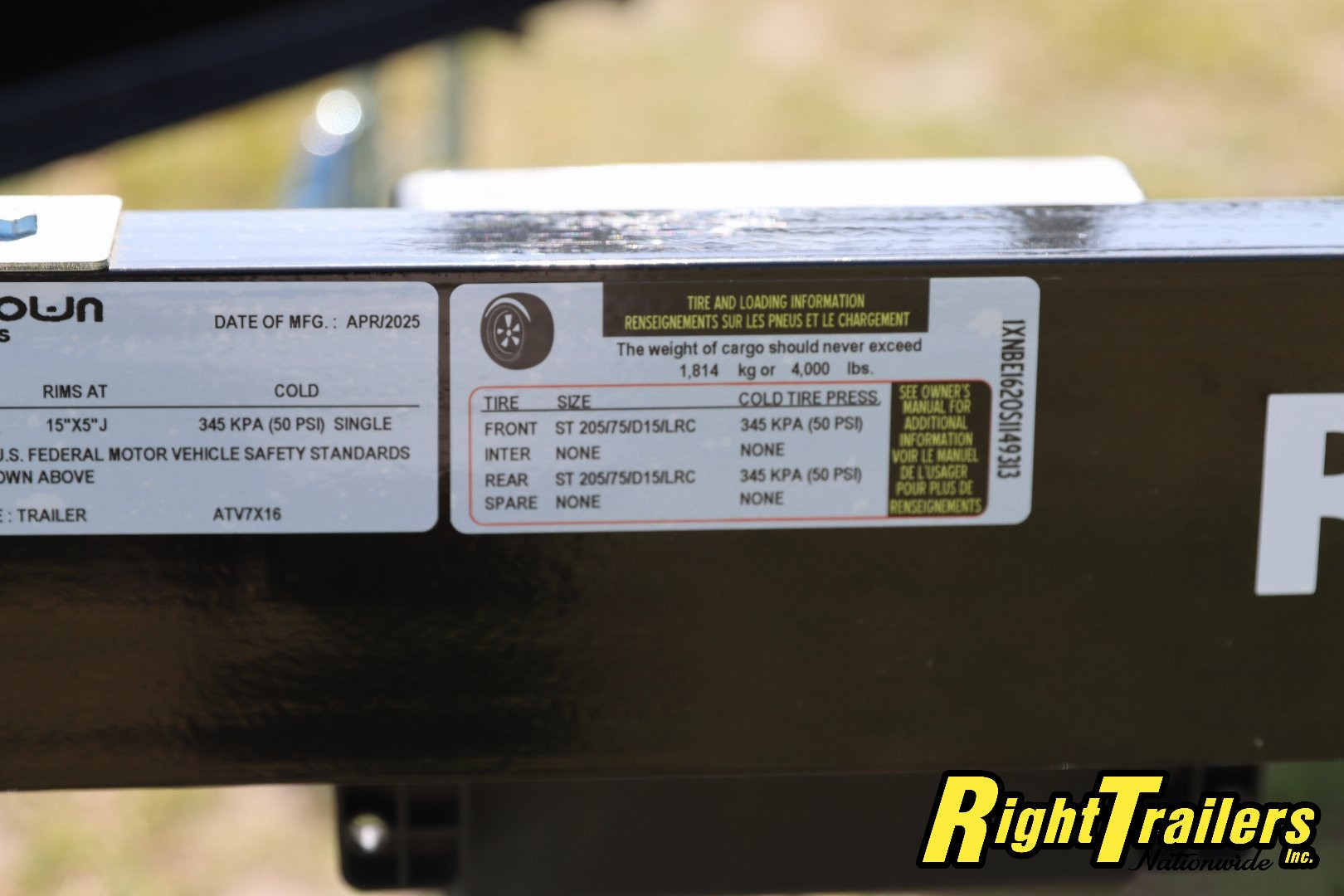 New 2025 7X16 Triple Crown ATV Utility Trailer