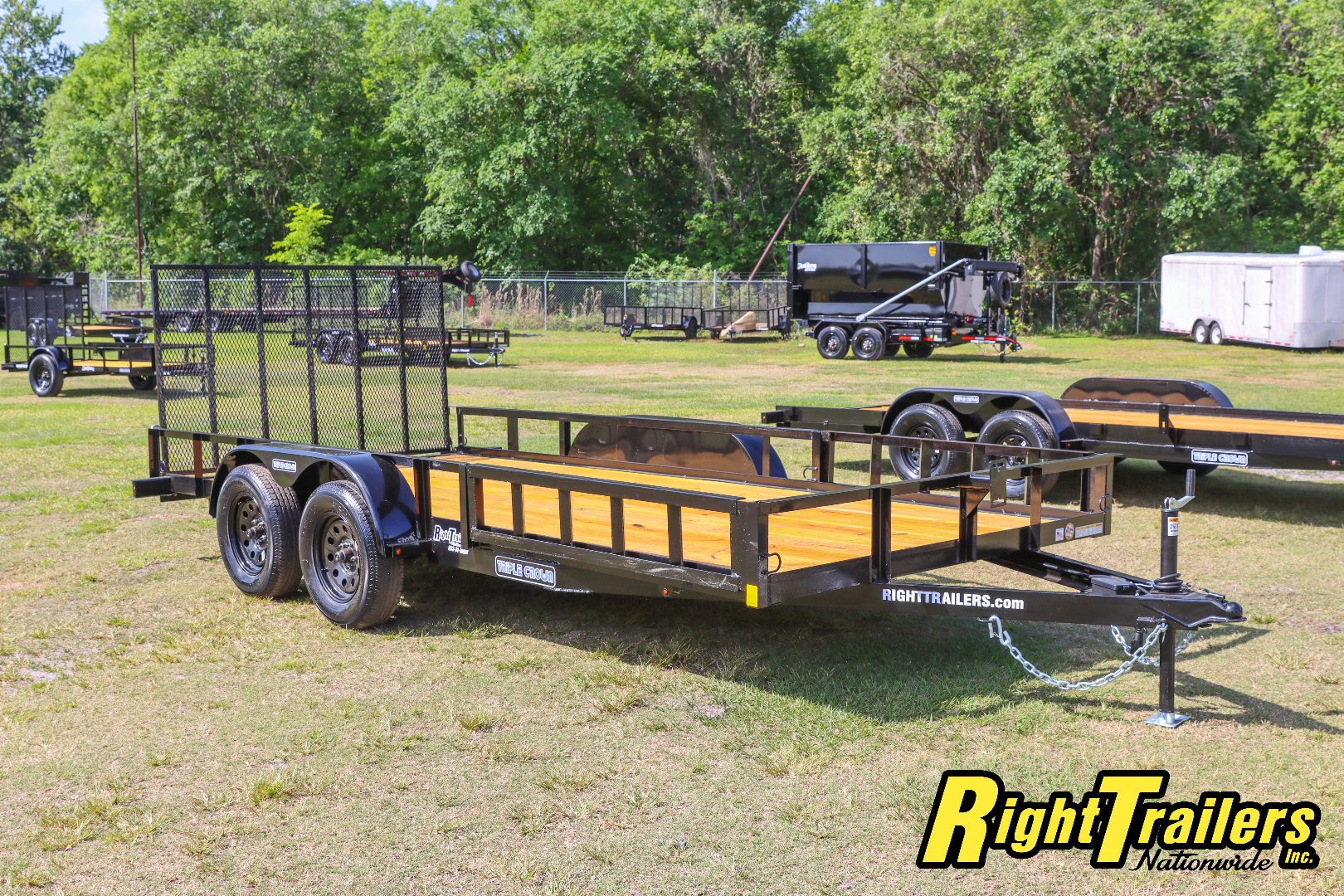 New 2025 7X16 Triple Crown ATV Utility Trailer