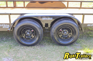 New 2025 7X16 Triple Crown ATV Utility Trailer