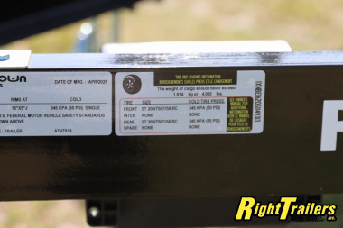 New 2025 7X16 Triple Crown ATV Utility Trailer