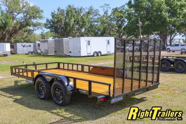 New 2025 7X16 Triple Crown ATV Utility Trailer