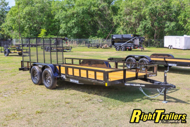 New 2025 7X16 Triple Crown ATV Utility Trailer