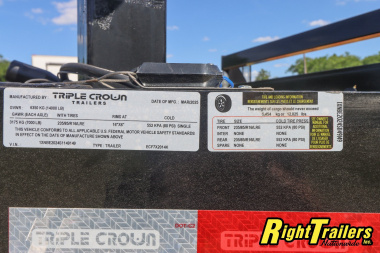 New 7X20 Triple Crown Trailer Equipment Trailer