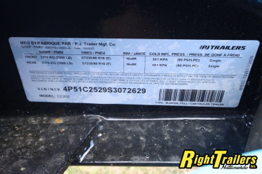 New 2025 7X20 PJ Trailers Equipment Trailer