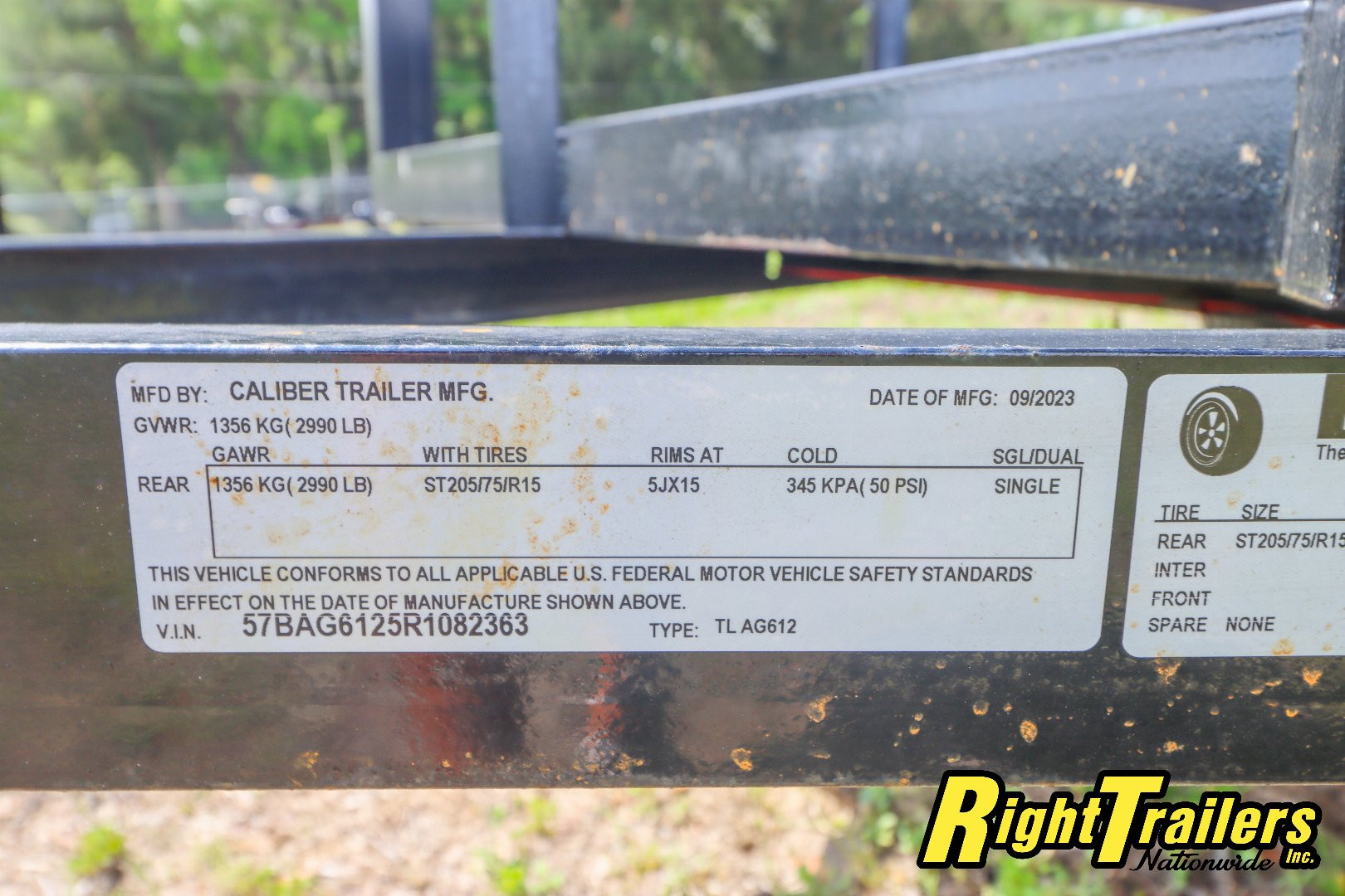 New 2024 6X12 Caliber Trailer Mfg Utility Trailer