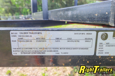 New 2024 6X12 Caliber Trailer Mfg Utility Trailer