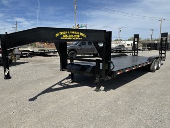 New 2025 Road Boss 102x24 Gooseneck Lowstyle Drive Over Fenders 8ks Equipment Trailer