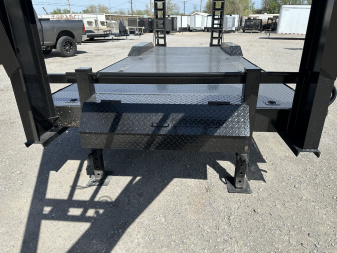 New 2025 Road Boss 102x24 Gooseneck Lowstyle Drive Over Fenders 8ks Equipment Trailer
