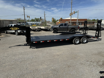 New 2025 Road Boss 102x24 Gooseneck Lowstyle Drive Over Fenders 8ks Equipment Trailer