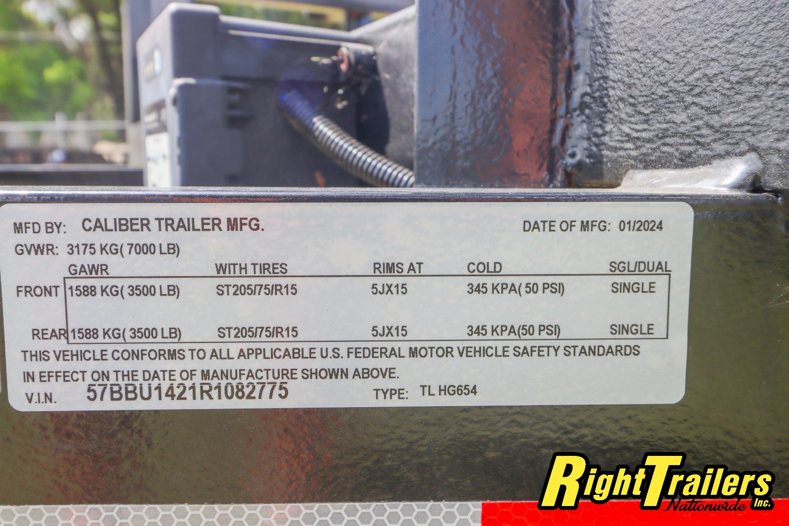 New 2024 6.5X14 Caliber Trailer Mfg Utility Trailer