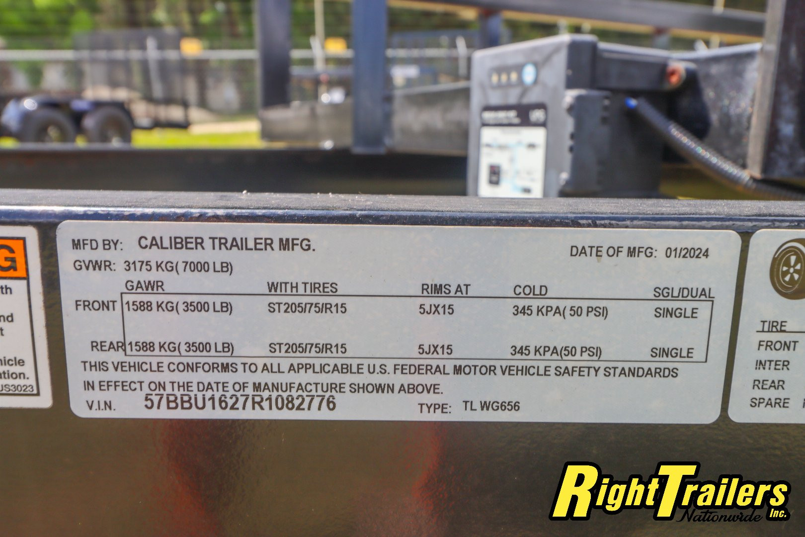 New 2024 6.5X16 Caliber Trailer Mfg Utility Trailer