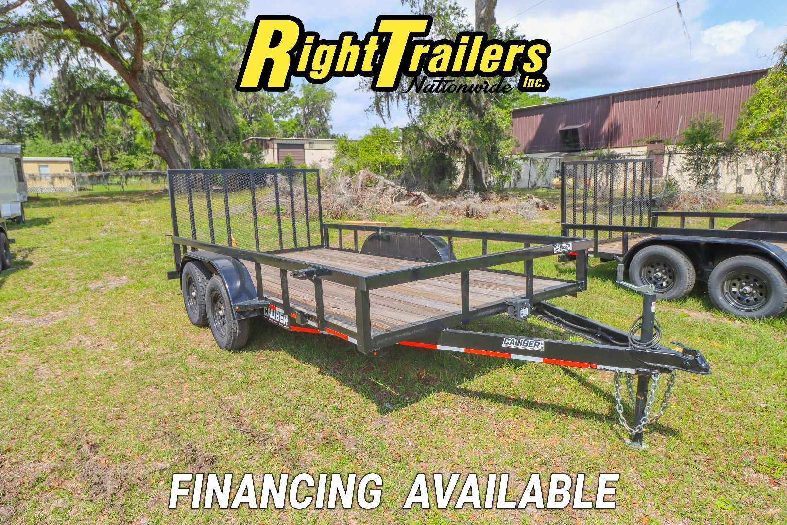 New 2024 7X14 Caliber Trailer Mfg Utility Trailer