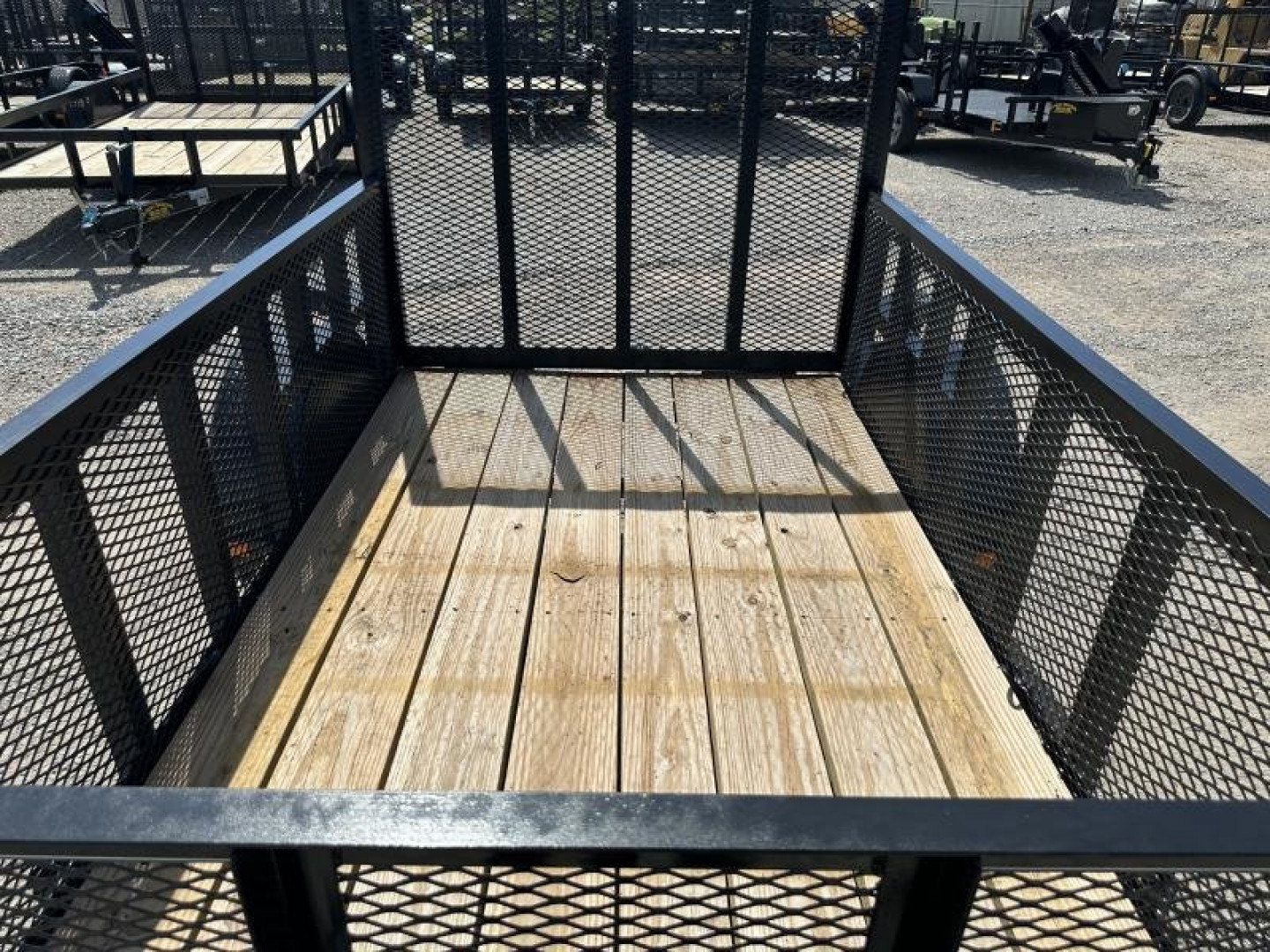 New 2025 Road Boss 5' x 8' Single Axle, 2' Mesh Sides & 4' Rear Gate Utility Trailer